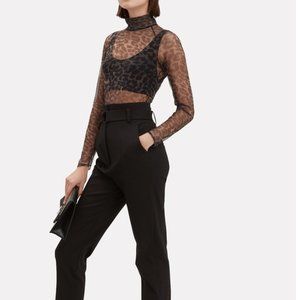 Fleur Du Mal Sheer Leopard Bodysuit
